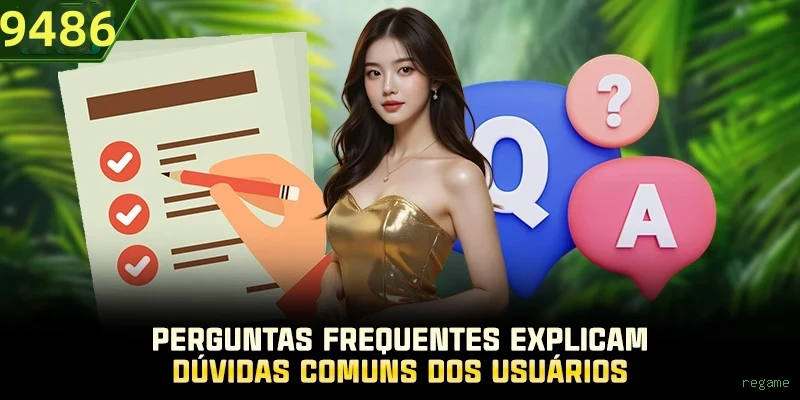 Central de dúvidas rápidas sobre o app regame